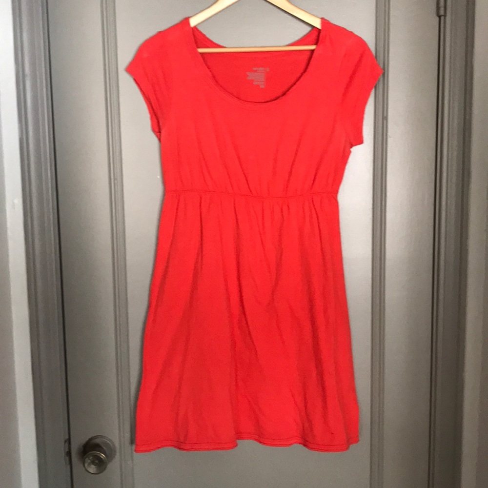 Old Navy - Coral Red Cotton Dress